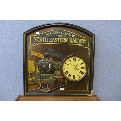 436 - A North Eastern Railway wall clock