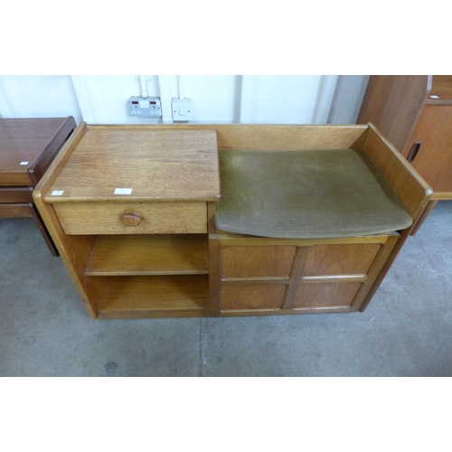 45 - A Nathan Squares teak telephone seat