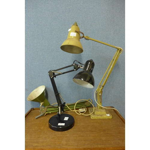 459 - A Herbert Terry & Son anglepoise desk lamp and two others