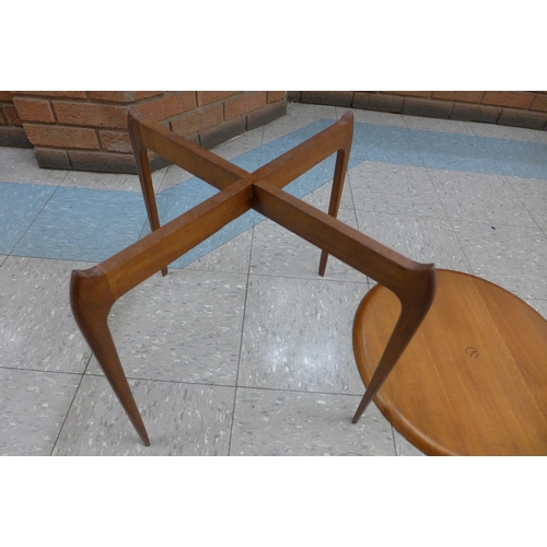 58 - A Danish Fritz Hansen teak spider leg tray table, designed by Hans Engholm & Svend Age Willumsen