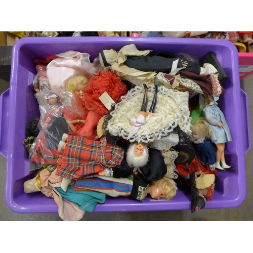 1180 - Three boxes of costume dolls**PLEASE NOTE THIS LOT IS NOT ELIGIBLE FOR POSTING AND PACKING**