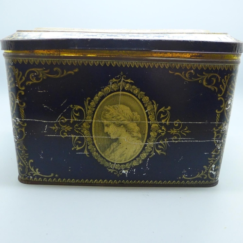 686 - A circa 1900 Colman's Mustard tin, By Appointment to The King and H.M. Queen Alexandra and four WWI ... 