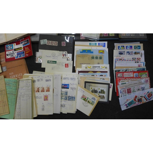 727 - A box of stamps, covers, booklets, mini sheets, etc.