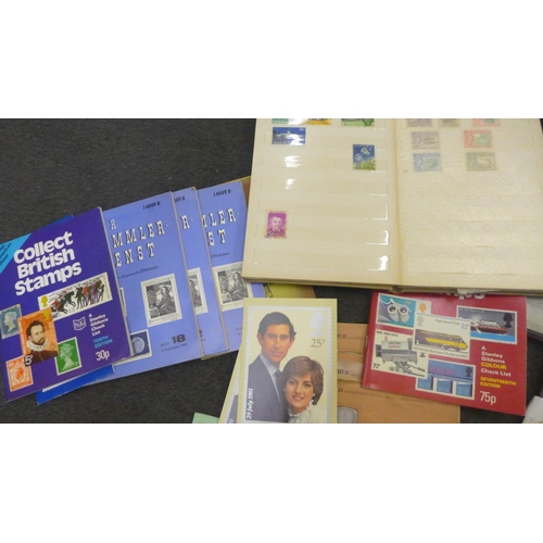 727 - A box of stamps, covers, booklets, mini sheets, etc.