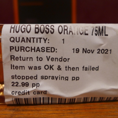 3097 - Boss Orange Man Edt 100Ml and Hugo Boss Orange 75Ml   (248-49,50)   * This lot is subject to vat