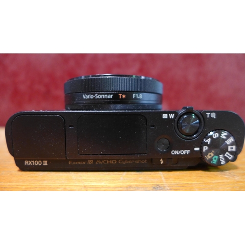 3105 - Sony RX100 cyber shot camera (No Battery/No Charger) ( 249-803) * This lot is subject to vat