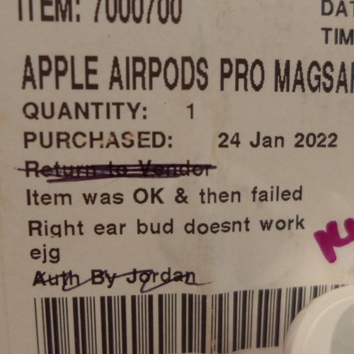 3124 - Apple Airpods Pro Magsafe Mlwk3Zm/A   , Original RRP £164.99 + Vat           (248-101)   * This lot ... 