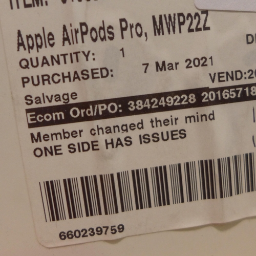 3129 - Apple Airpods Pro  Mwp22Zm/A    , Original RRP £189.99 + Vat                      (248-92)   * This ... 