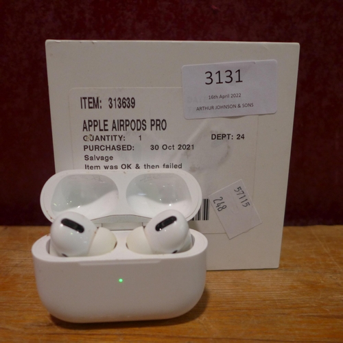 3131 - Apple Airpods Pro  Mwp22Zm/A   , Original RRP £189.99 + Vat                       (248-90)   * This ... 