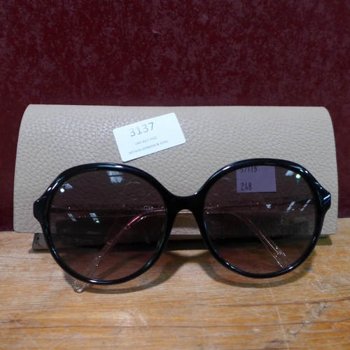 3137 - Maxmara Twist Ii Fs 807  Black Plastic 58 Sunglasses  (248-95)   * This lot is subject to vat