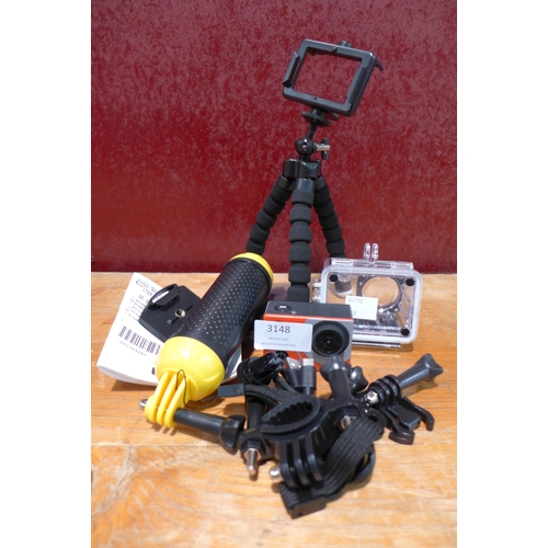 3148 - 4K Action Camera Set (249-39 )   * This lot is subject to vat