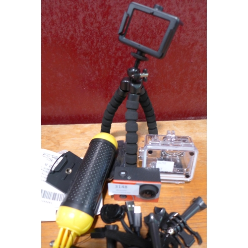 3148 - 4K Action Camera Set (249-39 )   * This lot is subject to vat