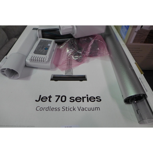 3315 - Samsung Jet 70 Turbo Vac Cleaner, Original RRP £249.99 + Vat  (248-54)   * This lot is subject to va... 