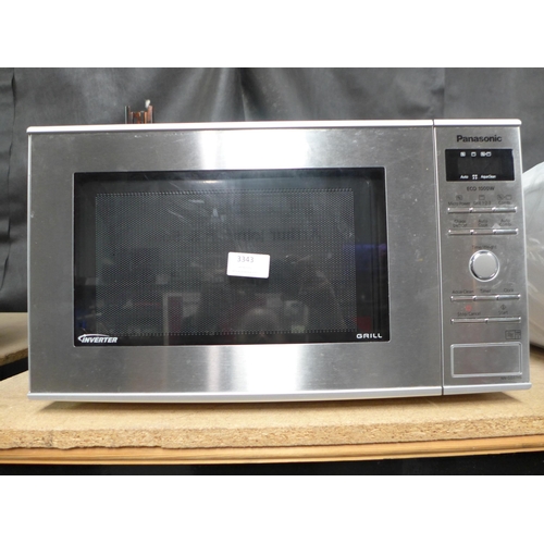 3343 - Panasonic Grill Microwave - NN-GD37HS Original RRP £109.99 + vat  (249-8 )   * This lot is subject t... 