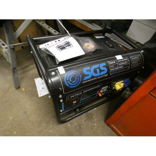 2123 - A SG5 2200w petrol generator, 5.5hp, - W - model 5PG 2200