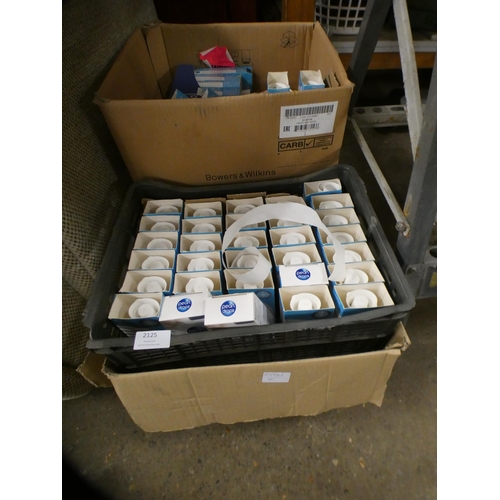 2125 - 2 boxes of pearl drops tooth paste, approx 100 in total