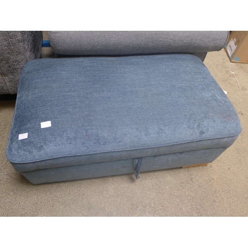 1750 - Teal upholstered footstool * This lot is subject to VAT