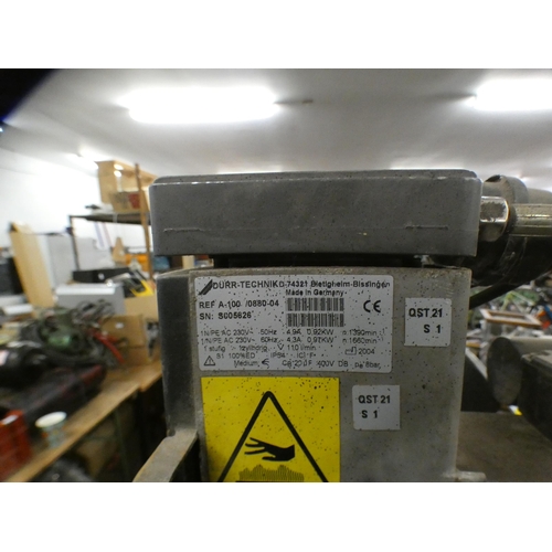 2351 - A 40kg compressor on wheels - failed electrical safety test due to damaged cable, sold for scrap onl... 