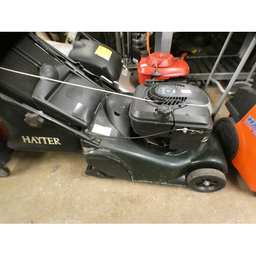 2372 - A Hatter Harrier 41 self propelled petrol lawn mower with collector,-W