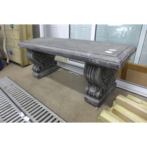 2391 - Concrete garden bench