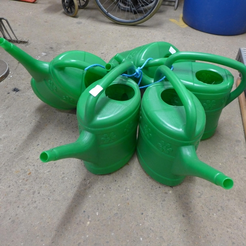 2398 - 5 Kingfisher 10ltr watering cans