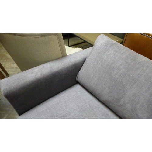 1348 - A Connections Baker ash grey fabric three seater sofa