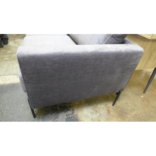 1348 - A Connections Baker ash grey fabric three seater sofa