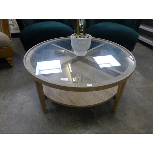 1340 - A Tambour Holcot coffee table