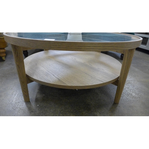 1340 - A Tambour Holcot coffee table