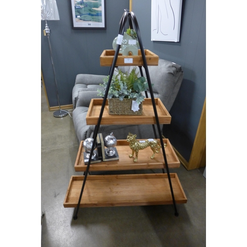 1418 - A Loft collection industrial inspired display shelf  H138cms x W95cms (1926460)   *