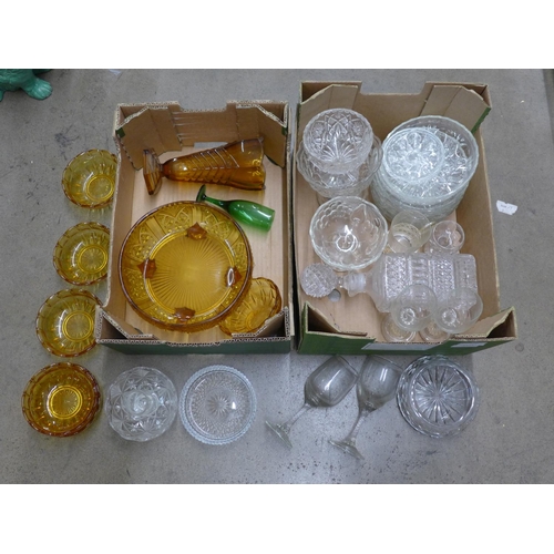 1131 - Two boxes of glassware **PLEASE NOTE THIS LOT IS NOT ELIGIBLE FOR POSTING AND PACKING**