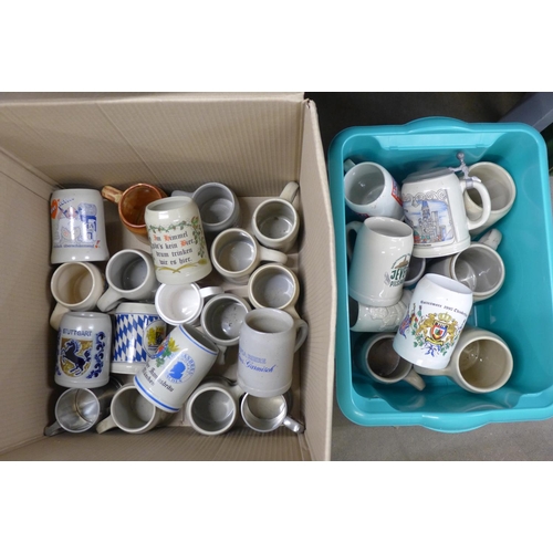 1144 - A collection of mainly German advertising beer mugs, thirty in total **PLEASE NOTE THIS LOT IS NOT E... 