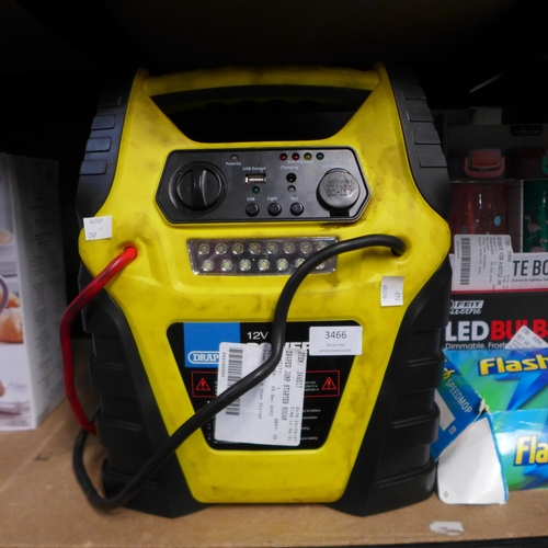 3466 - Draper Jump Starter 900Am, (249-512)   * This lot is subject to vat