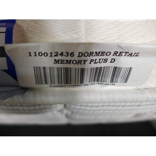 3477 - Dormeo Memory Plus Double Mattress , Original RRP £164.99 + vat , (249-92)   * This lot is subject t... 