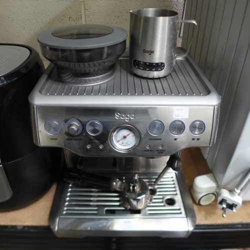 3485 - Sage Pump Coffee Machine  , Original RRP £4499.99 + vat , (249-501)   * This lot is subject to vat