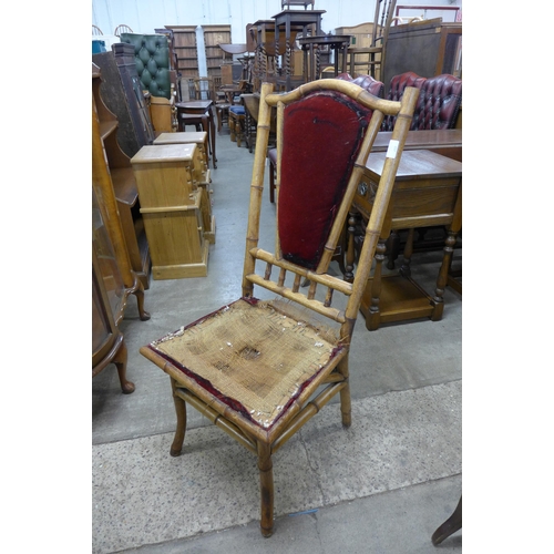 199 - A Victorian bamboo chair