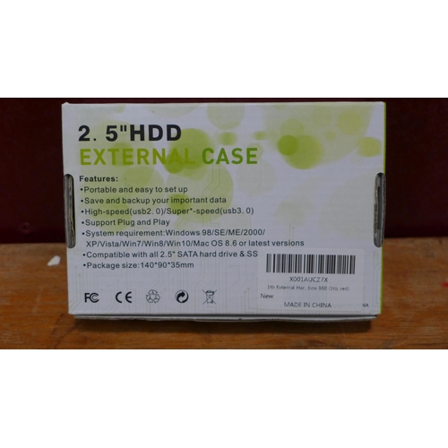 3187 - Red 1TB external hard drive