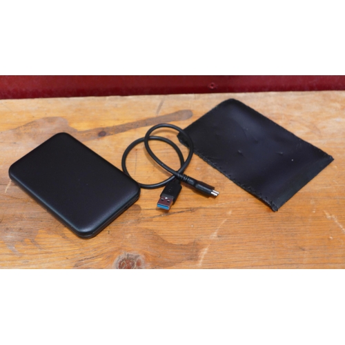 3188 - Black 1TB external hard drive