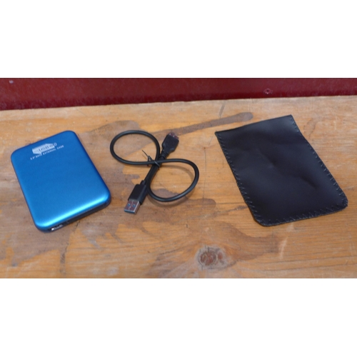 3189 - Blue 2TB external hard drive