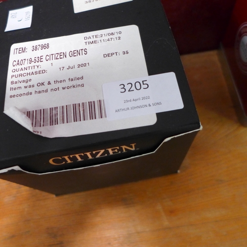 3204 - Citizen eco-drive Gents Watch, (249-396)   * This lot is subject to vat