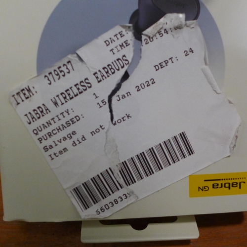 3213 - Jabra Wireless Earbuds   - Elite 3   , (249-391)   * This lot is subject to vat
