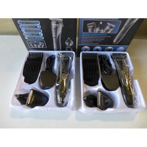 3084 - Two Kemei KM-1407 professional hair clipper sets