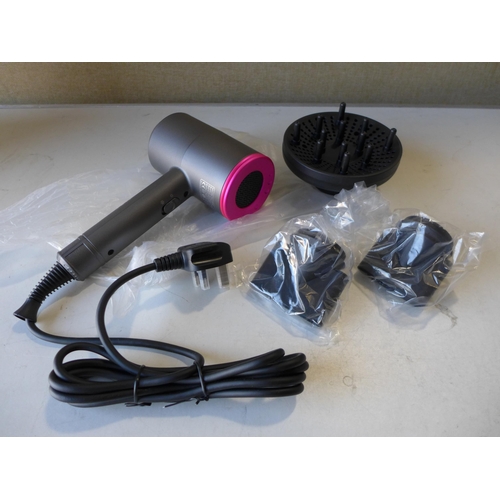 3113 - Professional hair dryer (Iron grey/Fuschia)