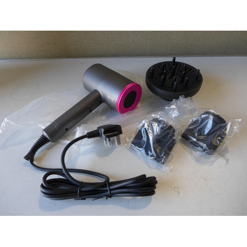 3115 - Professional hair dryer (Iron grey/Fuschia)