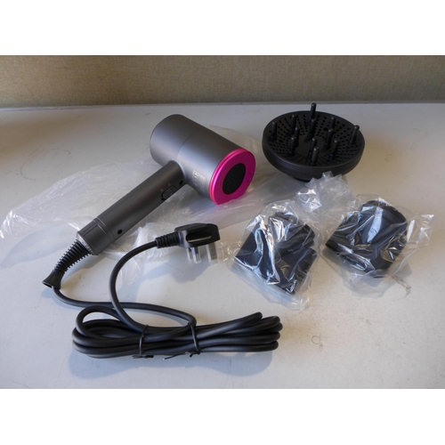 3116 - Professional hair dryer (Iron grey/Fuschia)