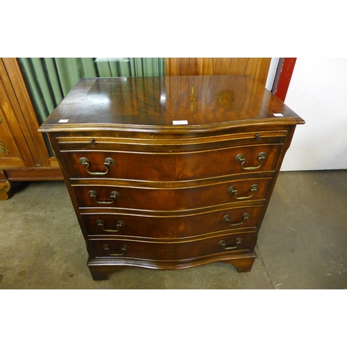 175 - A mahogany serpentine chest of drawers