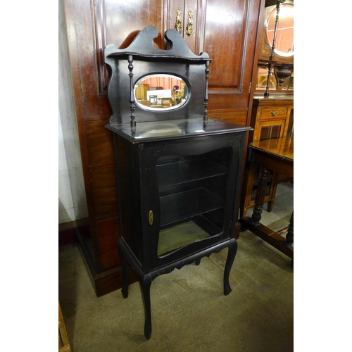 184 - A Victorian ebonised side cabinet