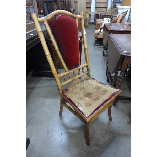 199 - A Victorian bamboo chair