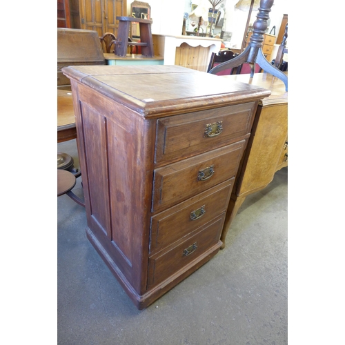 235 - A Victorian pine chest of drawers