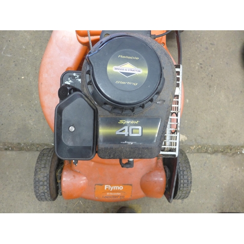 2323 - Flymo mower with Briggs & Stratton 4hp engine